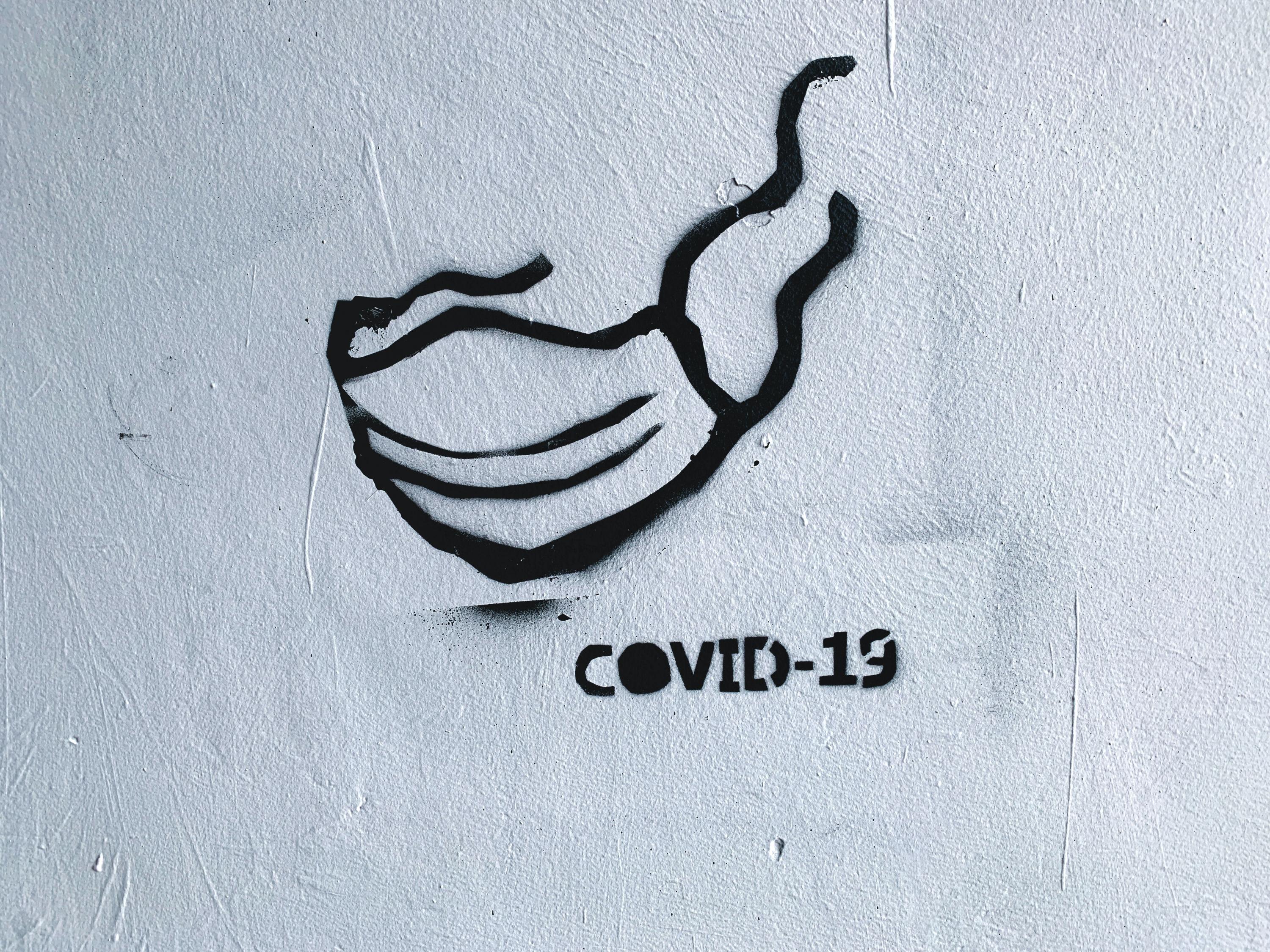 COVID-19 face mask art