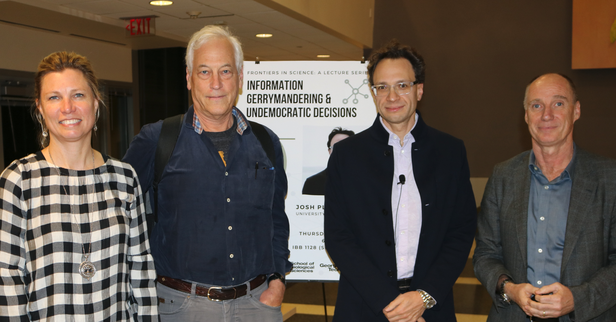 College of Sciences faculty welcome Joshua Plotkin (third from left) to Georgia Tech