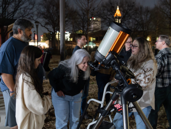 Public Nights at the Georgia Tech Observatory are held most months, weather permitting. (Photo: Rob Felt/Georgia Tech)