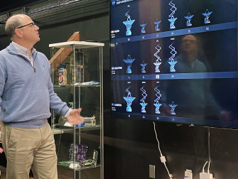 Glenn Lightsey in space lab